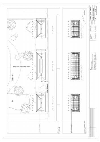 Yodakandyia Community Centre - This drawing makes up part of the documentation for this Aga Khan Award for Architecture submission. The drawing is a CAD file converted to PDF.