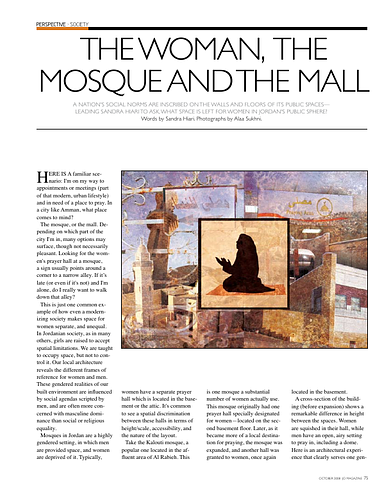 The Woman, the Mosque and the Mall