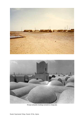 Maader Experimental Village - For the Aga Khan Award for Architecture nomination procedures, architects are requested to submit several layers of documentation including photography. These images supplement the slides and digital images also submitted. 