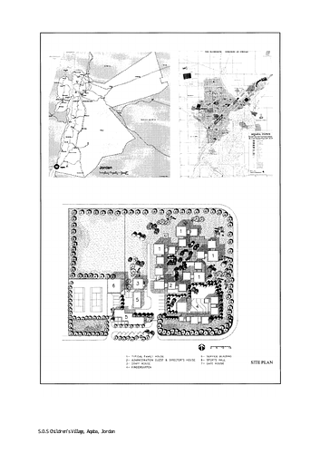 SOS Children's Village - Drawings submitted to the Aga Khan Award for Architecture by the architect of the project as part of the nomination shortlist process.