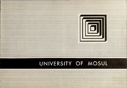 University of Mosul - The University of Mosul chapter from the&nbsp;Hisham Munir &amp; Assoc. project portfolio is a six page project brief including  three concept sketches, two aerial renderings of the site plan, and a short description of the design parameters for the University of Mosul.  Text is written in both Arabic and English.