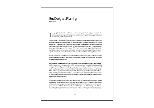 Eco-Design and Planning