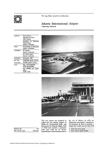 Jakarta Soekarno Hatta International Airport Project Summary