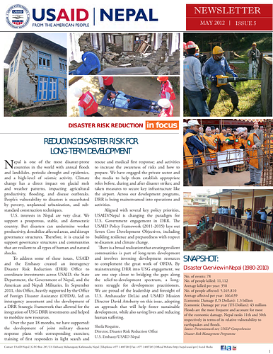 United States Agency for International Development - May 2012 Newsletter of USAID/Nepal.