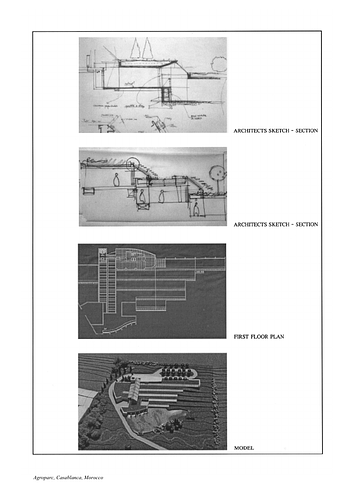 Agroparc - Drawings submitted to the Aga Khan Award for Architecture by the architect of the project as part of the nomination shortlist process.