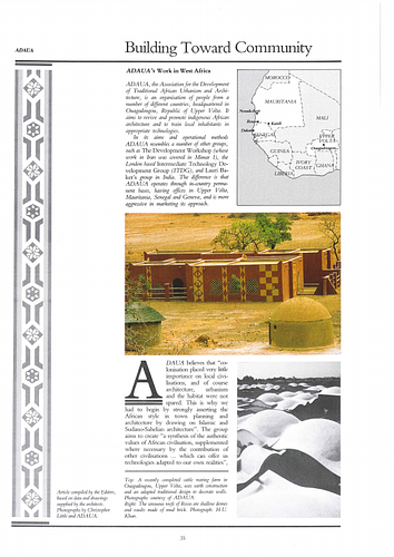 Rural Artisans' Center - An article in Mimar: Architecture in Development, an  international architecture magazine focusing on architecture in the developing world and related issues of concern.