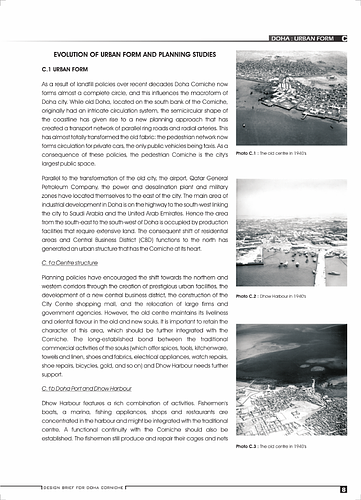Evolution of Urban Form and Planning Studies