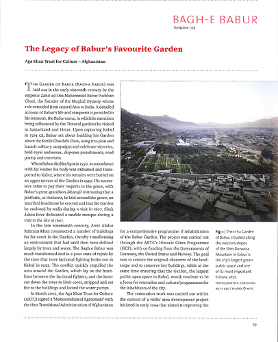 The Legacy of Babur's Favourite Garden