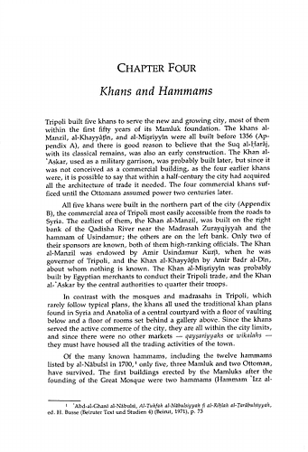 Khans and Hammams