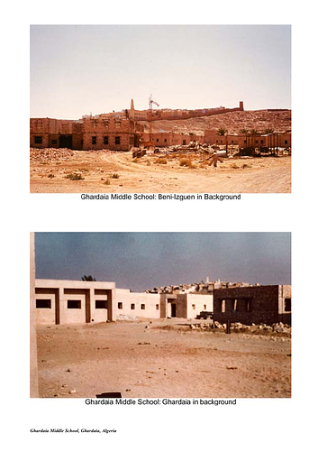 Ghardaia Middle School - For the Aga Khan Award for Architecture nomination procedures, architects are requested to submit several layers of documentation including photography. These images supplement the slides and digital images also submitted. 