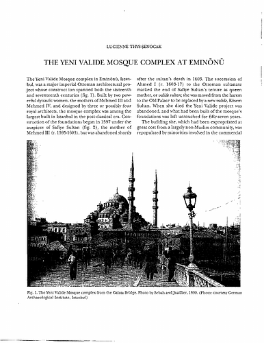 The Yeni Valide Mosque Complex at Eminönü