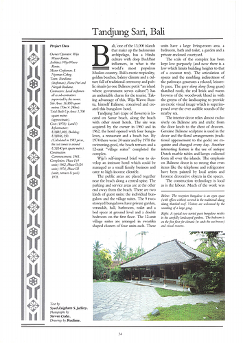 Tandjun Sari Hotel - An article in Mimar: Architecture in Development, an  international architecture magazine focusing on architecture in the developing world and related issues of concern.