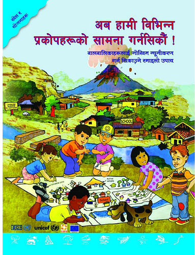 <span style="color: rgb(0, 0, 0); font-family: Arial, Helvetica, sans-serif; line-height: 18px;">UNISDR and UNICEF have together produced an educational kit for children called “Let’s learn to prevent disasters!”. It includes the board game 'Riskland' whereby players learn about what they can do to reduce disaster impacts by answering questions and advancing along the board’s winding path. It aims to provide the educational community and children with an innovative and interactive tool for risk management. This publication is the booklet from the kit, translated into Nepali.</span><br style="padding: 0px; margin: 0px; color: rgb(0, 0, 0); font-family: Arial, Helvetica, sans-serif; line-height: 18px;"><div><span style="color: rgb(0, 0, 0); font-family: Arial, Helvetica, sans-serif; line-height: 18px;"><br></span></div><div><span style="color: rgb(0, 0, 0); font-family: Arial, Helvetica, sans-serif; line-height: 18px;">Source: <a href="http://www.unisdr.org/we/inform/publications/2114">UNISDR</a></span></div>