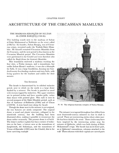 Architecture of the Circassian Mamluks