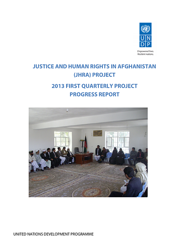 <p style="margin-bottom: 30px; padding: 0px; border: 0px; outline: 0px; vertical-align: baseline;">UNDP’s Justice and Human Rights in Afghanistan (JHRA) project focuses on bolstering the credibility of the State justice system, while recognizing that Afghanistan’s traditional justice system plays a major role in resolving conflicts though, at times, in violation of international human rights obligations. The JHRA Project supports the overall strategy of the Government to increase the Afghan public’s trust in State justice institutions.</p><p style="margin-bottom: 30px; padding: 0px; border: 0px; outline: 0px; vertical-align: baseline;">JHRA seeks to provide the necessary foundation for the reestablishment of State legitimacy between the Afghan State and its people.<br></p><p style="margin-bottom: 30px; padding: 0px; border: 0px; outline: 0px; vertical-align: baseline;">See:&nbsp;<a href="http://www.af.undp.org/content/afghanistan/en/home/operations/projects/crisis_prevention_and_recovery/jhra/">http://www.af.undp.org/content/afghanistan/en/home/operations/projects/crisis_prevention_and_recovery/jhra/</a></p>