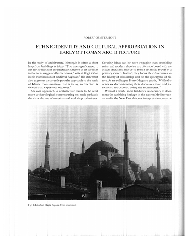 Ethnic Identity and Cultural Appropriation in Early Ottoman Architecture