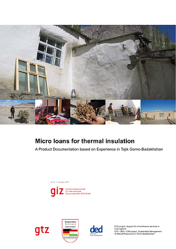 MSRC: Micro loans for thermal insulation: A Product Documentation based on Experience in Tajik Gorno-Badakhshan