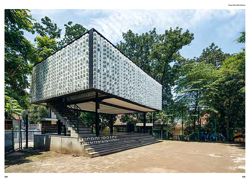 Taman Bima Microlibrary - This book is about the shortlisted projects and the six final recipients of the Aga Khan Award for Architecture. The mission of the Award is to promote global excellence in the field of architecture and the built environment. The mission of the Award is to promote global excellence in the field of architecture and the built environment. It encourages and supports all those who strive to improve environmental, cultural, and social sustainability and, thereby, the quality of life through architecture. In addition to detailed descriptions of all the projects, this book gathers a series of personal statements from members of the Award’s Steering Committee and Master Jury on key issues that were crucial in the discussions for the final selection of the recipients. Assembled together, the project information and the statements present views of outstanding examples of sustainable and socially relevant architecture in the world today. At the same time, the book offers perspectives from leading architects, academics and thinkers on designing for the future.<div><hr>Source: Book jacket</div>
