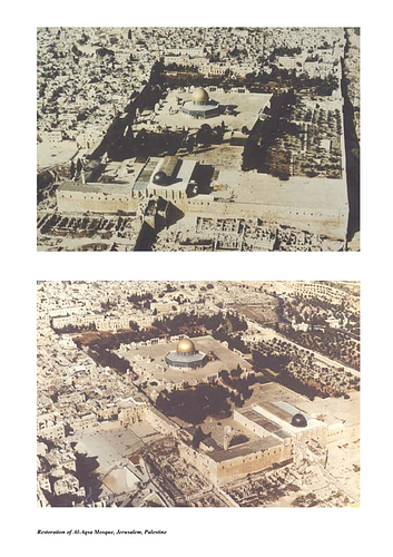 Aqsa Mosque Restoration - For the Aga Khan Award for Architecture nomination procedures, architects are requested to submit several layers of documentation including photography. These images supplement the slides and digital images also submitted. 