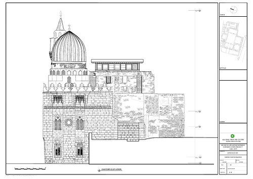 Amir Aslam al-Silahdar Funerary Complex Conservation - This drawing documents the work of the Historic Cities Programme in Cairo between 2006-2009. The drawing is a CAD file converted to PDF.