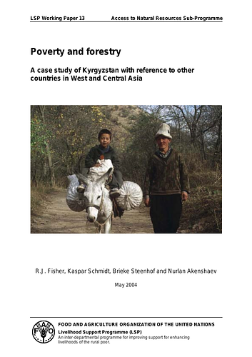 MSRC: Poverty and forestry: A case study of Kyrgyzstan with reference to other countries in West and Central Asia