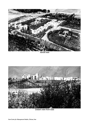 Iran Center for Management Studies - For the Aga Khan Award for Architecture nomination procedures, architects are requested to submit several layers of documentation including photography. These images supplement the slides and digital images also submitted. 