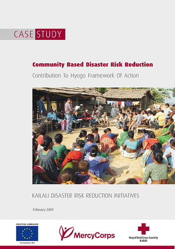 From the Foreward:<div><div><br></div><div>Mercy Corps Nepal is pleased to release the enclosed case study: Community Based Disaster Risk Reduction - Contribution to Hyogo Framework for Action. This case study is the result of an evaluation of a DG ECHO-supported project implemented by Mercy Corps and the Nepal Red Cross Society, Kailali District Chapter under the DIPECHO Fourth Action Plan for South Asia, Kailali Disaster Risk Reduction Initiatives. The case study was conducted by an independent researcher and consultant, Dhruba Raj Gautam, with contributions from a graduate student at Yale University’s School of Forestry and Environmental Studies, Sudarshan Khanal. Support for the case study was provided by Mercy Corps’ disaster risk reduction team, while funding for the case study was provided by DG ECHO.</div></div>
