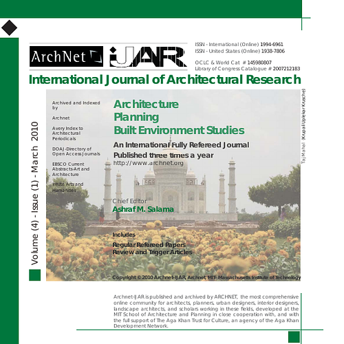 IJAR, vol. 4- Issue 1 - March 2010: Cover and Table of Contents