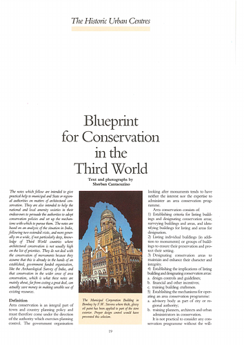 Blueprint for Conservation in the Third World