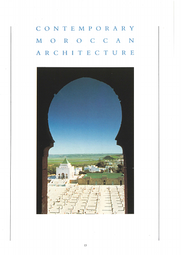 Abdelrahim Sijelmassi - An article in Mimar: Architecture in Development, an  international architecture magazine focusing on architecture in the developing world and related issues of concern.
