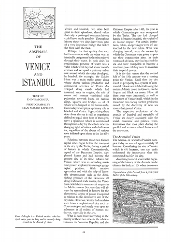 The Arsenals of Venice and Istanbul