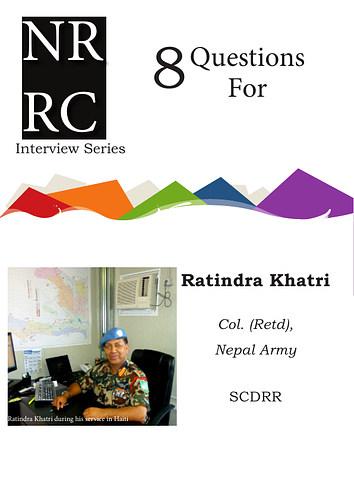 Interview with&nbsp;Ratindra Khatri, part of the NRRC Interview Series: "Learning from Haiti."