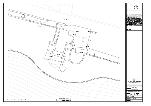 Drawing of the Bab al-Barqiyya: layout plan, existing conditions