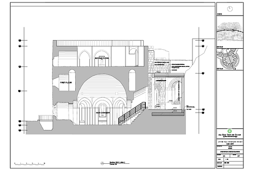 Ayyubid Historic Wall Conservation - This drawing documents the work of the Historic Cities Programme in Cairo between 1999-2009. The drawing is a CAD file converted to PDF.