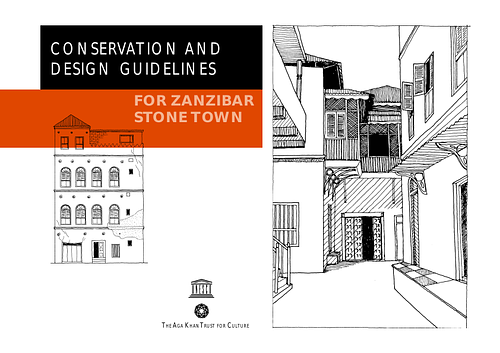 Stone Town Conservation - <p>The 'Conservation and Design Guidelines' are intended for anyone planning or undertaking building works in the historic Stone Town of Zanzibar. The Stone Town is a unique cultural asset, but badly designed modern buildings and ill-conceived repairs using incorrect techniques or materials are threatening its survival. The Guidelines explain how to protect the Stone Town. They include an explanation of how to design new buildings in compliance with the law, an analysis of traditional stone structures and common causes of failure, detailed descriptions of traditional building technologies and up-to-date conservation techniques, and advice on how to plan and execute repairs to traditional buildings.</p><p><br></p><p>These Guidelines have been drawn up to protect the traditional character of the Stone Town. The Stone Town is very special. There is nowhere else in the world like Zanzibar Stone Town. Visitors come from from all over the world to see it. There is nothing like the Stone Town in the rest of Tanzania. It is one of the things that makes Zanzibar different from the Mainland, and special. It is an important part of the island's unique cultural identity. Zanzibar should be proud of its Stone Town.</p><p><br></p><p>The Stone Town is the embodiment of Zanzibar's long and great history. It is proof that the island was once the greatest power in Africa, and a great Islamic state. But the Stone Town is delicate. As times change, people wish to change their buildings, or need to carry out repairs. But these changes, unless properly guided, can destroy the Stone Town's special character. Like a shell on the beach, slowly eroded by the waves, each change takes something away, and soon the Stone Town will lose its beauty and fineness, and become like a pebble. If the Stone Town is destroyed, visitors will no longer come to Zanzibar, and the economy will suffer. The best way to preserve the special character of the Stone Town is to repair and maintain buildings using the correct methods, but otherwise to leave them as they are. If changes cannot be avoided, then the changes must be influenced by these Guidelines.</p><p><br></p><p>The law requires anyone wanting to do building work in the Stone Town to first ask permission from the STCDA. The STCDA's job is to guide people wishing to do building work so that the changes they make and the building methods they use do not destroy the special character of the Stone Town. The STCDA will judge the building application according to these Guidelines. If the building application follows the Good Practice Guidelines, approval by the STCDA will be quicker and easier.</p><p><br></p><p>Source: Aga Khan Trust for Culture</p>
