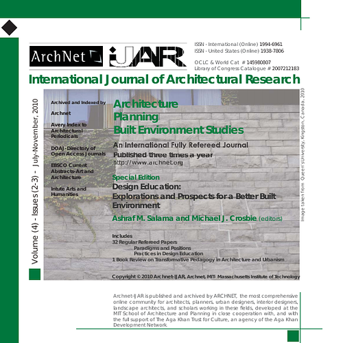 IJAR, vol. 4- Issues 2/3 - July-November 2010: Cover and Table of Contents