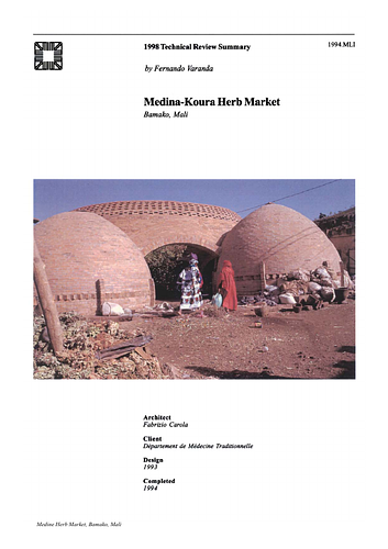 Medine Herb Market - The On-site Review Report, formerly called the Technical Review, is a document prepared for the Aga Khan Award for Architecture by commissioned independent reviewers who report to the Master Jury about a specific shortlisted project. The reviewers are architectural professionals specialised in various disciplines, including housing, urban planning, landscape design, and restoration. Their task is to examine, on-site, the shortlisted projects to verify project data seek. The reviewers must consider a detailed set of criteria in their written reports, and must also respond to the specific concerns and questions prepared by the Master Jury for each project. This process is intensive and exhaustive making the Aga Khan Award process entirely unique.