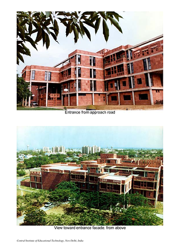 Photographs of Central Institute of Educational Technology