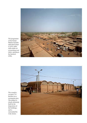 Ouahigouya Grand Market - For the Aga Khan Award for Architecture nomination procedures, architects are requested to submit several layers of documentation including photography. These images supplement the slides and digital images also submitted. 