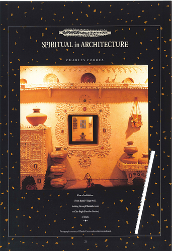 Sprituality in Architecture: Introduction