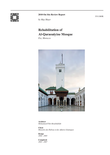 Rehabilitation of Al-Qaraouiyine Mosque On-site Review Report