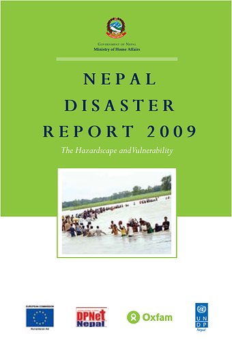 <p style="margin-bottom: 0px; padding: 0px; border: 0px; outline: 0px; vertical-align: baseline;">Nepal Disaster Report: The hazardscape and vulnerabilities is an indication of Nepal’s resolve to tackle the challenges posed by natural disasters. For a country facing the difficulties of socioeconomic development, efforts to address the risks of disasters are necessary because disasters undermine social and economic well-being. By highlighting challenges and presenting the way forward, this report shows the growing sense of urgency and the need for seriousness in reducing disaster risks in Nepal.</p><p style="margin-bottom: 0px; padding: 0px; border: 0px; outline: 0px; vertical-align: baseline;">&nbsp;</p><p style="margin-bottom: 0px; padding: 0px; border: 0px; outline: 0px; vertical-align: baseline;">The preparation of the report highlights the concerns of disaster mitigation and by presenting the hazardscape and vulnerabilities of its people, attempts to provide a glimpse of the challenges facing the country. Because it is the first of its kind, the report has not been able to comprehensively capture the country’s entire disaster risk management terrain. It recognises the need to evolve a more nuanced approach for the second Nepal Disaster Report.</p><p style="margin-bottom: 0px; padding: 0px; border: 0px; outline: 0px; vertical-align: baseline;"><br></p><p style="margin-bottom: 0px; padding: 0px; border: 0px; outline: 0px; vertical-align: baseline;">Source: <a href="http://www.undp.org/content/nepal/en/home/library/crisis_prevention_and_recovery/nepal-disaster-report-2009---the-hazardscape-and-vulnerability/">UNDP</a></p>