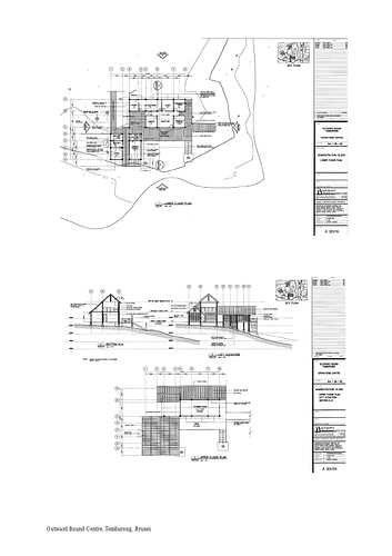 Outward Bound Center - Drawings submitted to the Aga Khan Award for Architecture by the architect of the project as part of the nomination shortlist process.
