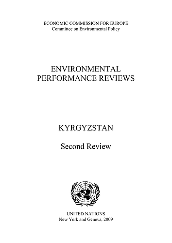 <p style="margin: 0.25em 0.5em; padding: 5px 0px; border: 0px; outline: 0px; vertical-align: top;">This is the second EPR of Kyrgyzstan published by UNECE. The report takes stock of the progress made by Kyrgyzstan in the management of its environment since the country was first reviewed in 2000. It assesses the implementation of the recommendations in the first review (Annex I). It also covers nine issues of importance to Kyrgyzstan concerning policymaking, planning and implementation, the financing of environmental policies and projects, and the integration of environmental concerns into economic sectors, in particular water management, land management and biodiversity conservation and sustainable management of forests. The report places particular emphasis on the promotion of sustainable development, as the country gives a high priority to this issue.</p><p style="margin: 0.25em 0.5em; padding: 5px 0px; border: 0px; outline: 0px; vertical-align: top;">The Environmental Performance Review Programme is considered an important instrument for countries with economies in transition. The second round, while taking stock of the progress made since the first cycle of reviews, puts particular emphasis on implementation, integration, financing and the socio-economic interface with the environment. Through the peer review process, EPRs also promote dialogue among UNECE member countries and harmonization of environmental conditions and policies throughout the region. As it is a voluntary exercise, an EPR is undertaken only at the request of the country concerned.</p><p style="margin: 0.25em 0.5em; padding: 5px 0px; border: 0px; outline: 0px; vertical-align: top;"><br>The main outcome of the EPR is the recommendations, which were elaborated by the Expert Group, peer reviewed, discussed with a high-level delegation from Kyrgyzstan and adopted by the UNECE Committee on Environmental Policy on 29 January 2009. The report in the two languages (English and Russian) has been launched in November 2009.<br></p><p style="margin: 0.25em 0.5em; padding: 5px 0px; border: 0px; outline: 0px; vertical-align: top;">Source: <a href="http://www.unece.org/index.php?id=14802">UNECE</a></p>