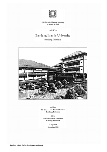 Bandung Islamic University On-site Review Report