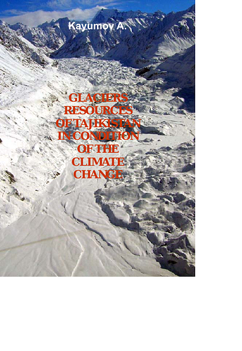 Report on the effects of climate change on the glaciers of Tajikistan:<br/>"Due to specific orography and climatic conditions, Tajikistan is considered the main glacial centre of Central Asia. Glaciers are the wealth of Tajikistan, they are not only retaining water, but also regulating river flows and climate. Glaciers and permafrost are the main source of water replenishing the Aral Sea river basins. Every year the melting of snow and glaciers contribute several cub.km of fresh water to the main river basins of the country. Glaciers occupy more than 8.4 thousand sq.km, which is about 6% of the total country area. The bulk of ice cover is observed in the Pamir mountains."